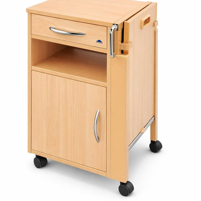 Stiegelmeyer Conturo Nati Houten Nachtkastje #00 | Verstelbaar Tafelblad