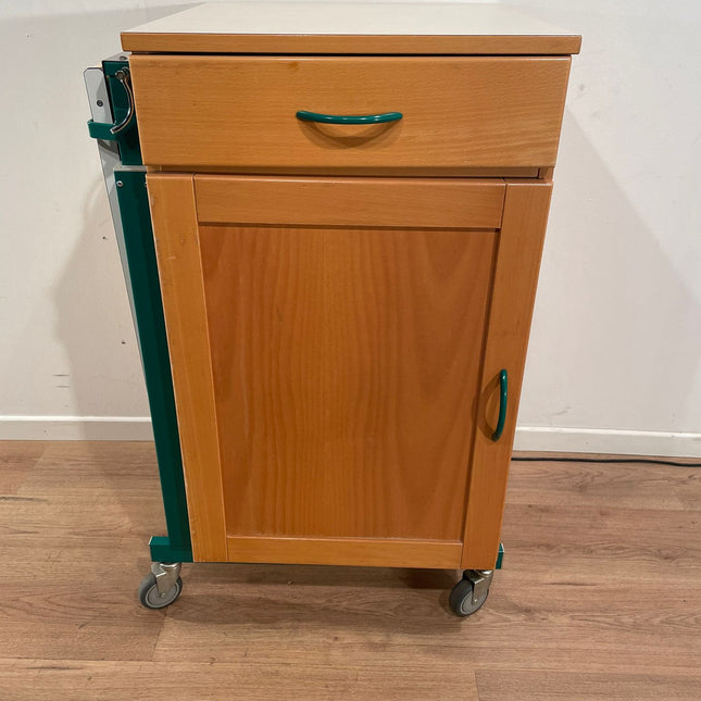 Schell Koelkast Groen Houten Nachtkastje 18